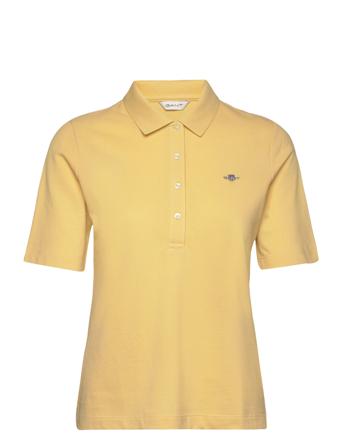 Slim Shield Ss Pique Polo GANT Yellow