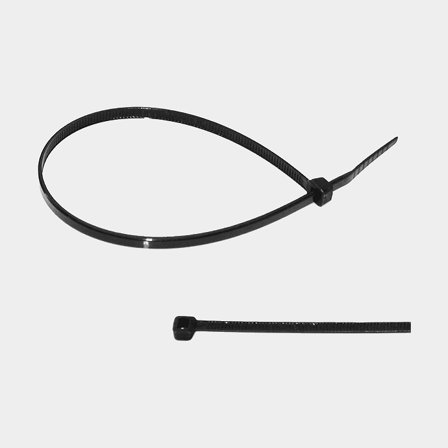 Fascette, 2.5 mm x 100 mm, confezione da 100, nero