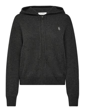 Sporty & Rich Src Cashmere Zip Hoodie - Grey - XS
