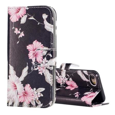 Plånbok Med Mönster Av Blommor Till Iphone 7/8/se 2020 Multifärg