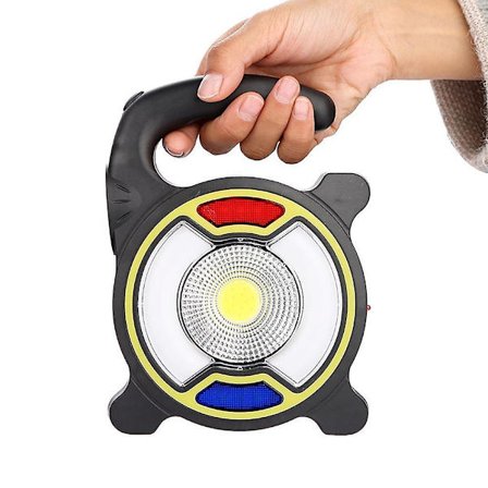 Superljusstark uppladdningsbar campinglampa sol USB-laddning