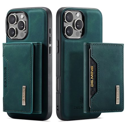 Kotelo iPhone 14 Plus -puhelimelle, yhdistelmä vihreä magneettinen korttipidike, erillinen