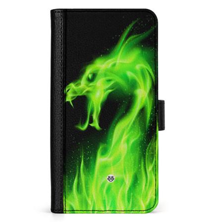 Bjornberry iPhone 15 Fodral - Grön Flames Dragon