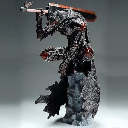 Berserk Guts L Anime-hahmo Guts Berserker Armor Action Figure Berserk Black Swordsman -figuurikokoelmamalli Nukke Lelut 25cm[HK]