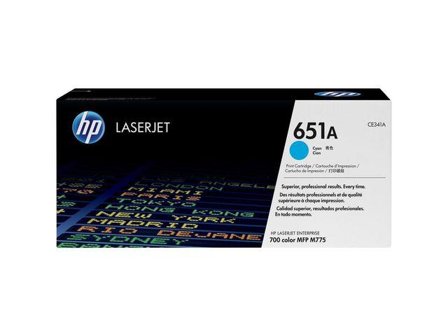 HP 651A - cyan - original - LaserJet - tonerpatron (CE341A)