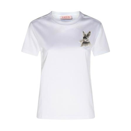 Lanvin, T-Shirts Wit, Dames, Maat:XS