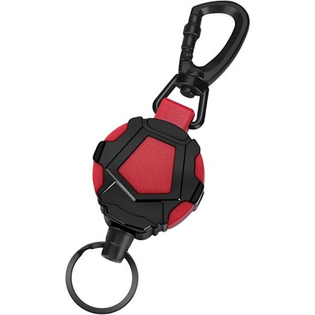 Indragbar nyckelring, kraftig indragbar snodd, utdragbar indragbar nyckelring med ståltrådsrep indragbar