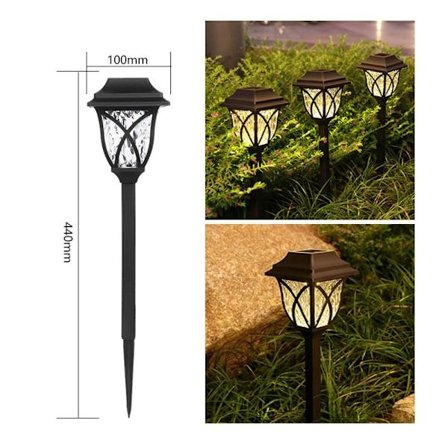 2st LED Solar Lights Lawn Lamp VARMT LJUS VARMT LJUS