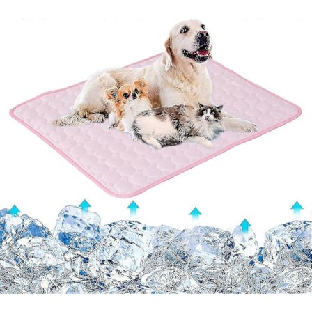 Kjølematte til Hund Sovematte Vaskbart Is Silke Teppe For Hundehus Sofa Seng