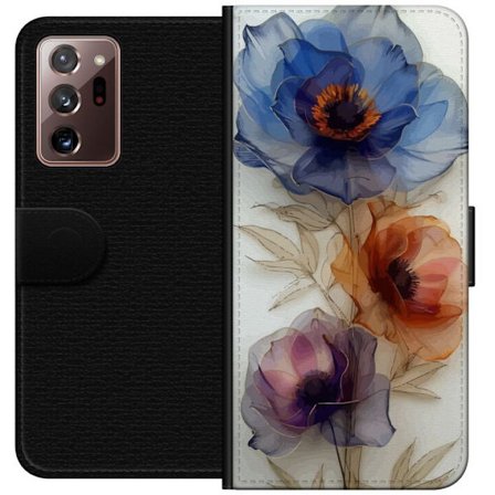 Plånboksfodral till Samsung Galaxy Note20 Ultra med Silkesblommor