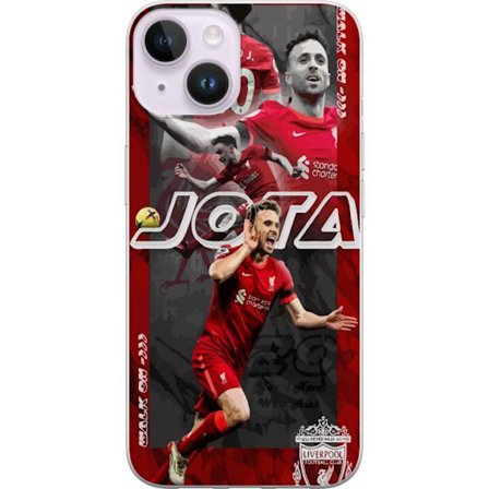 Yhteensopiva Puhelinkuori Apple Apple iPhone 15 Plus Liverpool Diogo Jota nro 20 jalkapallo juliste Portugali hyökkääjä Punaiset hyökkääjät Pr