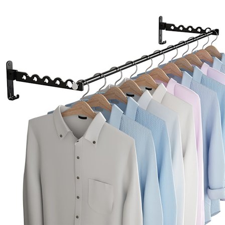 Klesstativ veggmontert sammenleggbar veggmontering plassbesparende sammenleggbar liten usynlig sammenleggbar frakkdør overhengende tørkestativ 