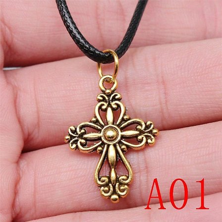 Cross hängen för smycken halskedja kvinnor halsband