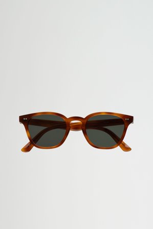 River Amber - green solid lens