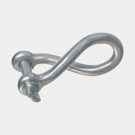 Grillete giratorio 1852-Marine, Ø4 mm, 24 mm, acero inoxidable, con tornillo de mariposa roscado