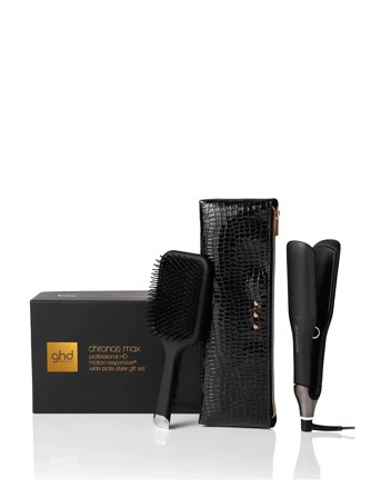 ghd Ghd Chronos Max Christmas Gift Set - Wide Plate Hair Straightener - Black - ONE SIZE