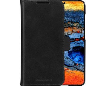 dbramante1928 Galaxy S25 - Lynge - Black - Fyndvara - Plånboksfodral i återvunnet läder till Galaxy S25