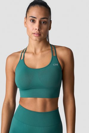 ICANIWILL - Define Seamless Sports Bra Dusty Green - Dames - sportkleding van ICIW