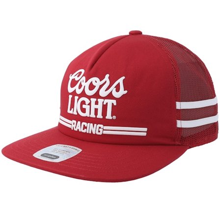 Brixton - Rouge trucker Casquette - Coors Light Racing Coors Red/White A-Frame Trucker @ Hatstore