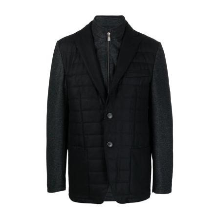 Corneliani, Coat 906S492818801 Czarny, Mężczyzna, Rozmiar: L