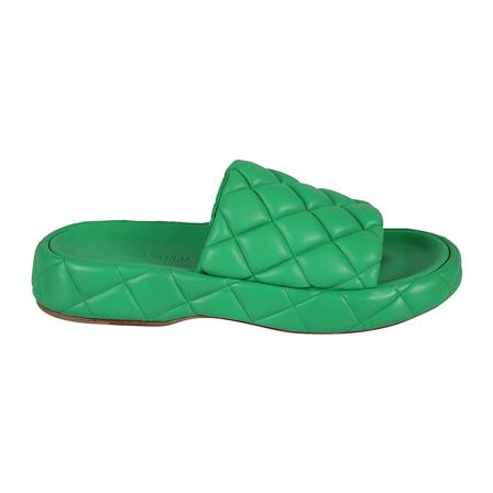 Bottega Veneta, Sliders Zielony, Mężczyzna, Rozmiar: 41 EU