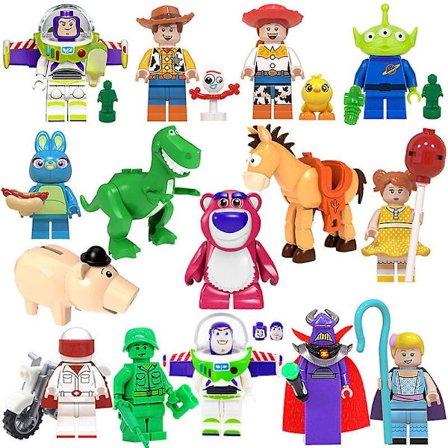15 stk/sett Tegneserie Toy Story Byggeklosser Action Minifigur Leker