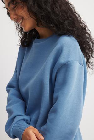 NA-KD Basic Sweat surdimensionné - Basiques femme - Bleu - XX-Large