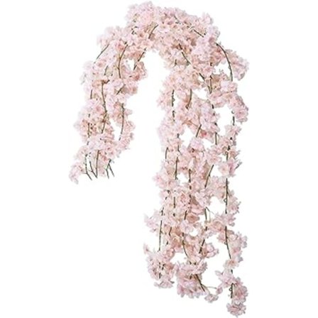 Kunstig Kirsebærblomst Ranke (135 Kirsebærblomster, Lys Rosa
