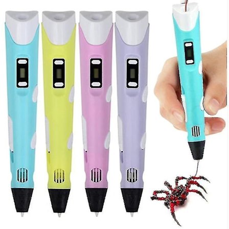 3d Printing Doodle Pen With Lcd Screen & Filaments Perfect Quality