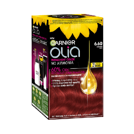 Garnier Olia Permanent Color Hårfärg Unisex Röd 1 ST