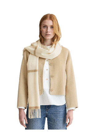 Newhouse Flauto Checked Scarf Halsdukar & scarves Dam Vit ONESIZE