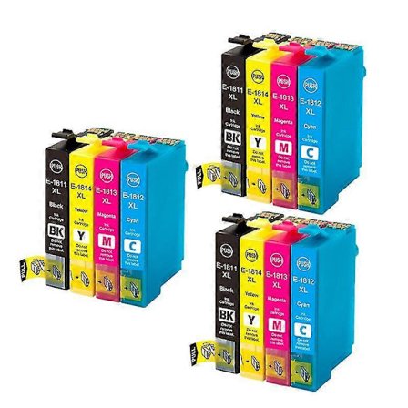 Unikke kompatible blækpatroner til EPSON 18XL T1811 T1814 XP312 XP205 XP225 XP212 XP215 XP302 XP412 XP402 XP415 printer [DB]