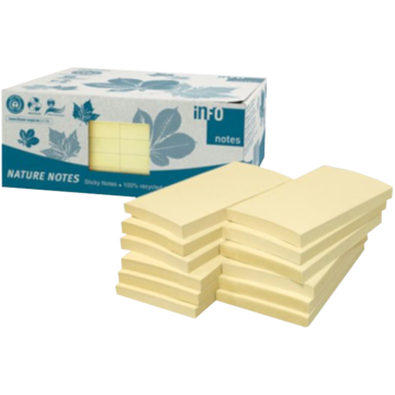 Notatblokk Gul 125x75 mm