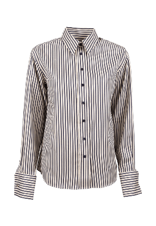 The Shirt Factory Randig Skjorta Piper Legacy Stripe Skjortor Dam Blå 34