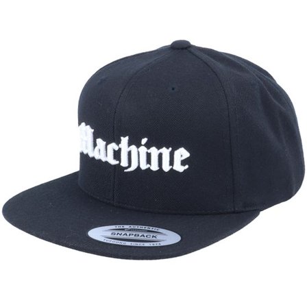 Blackletter - Svart snapback Keps - 3D Machine Black Snapback @ Hatstore