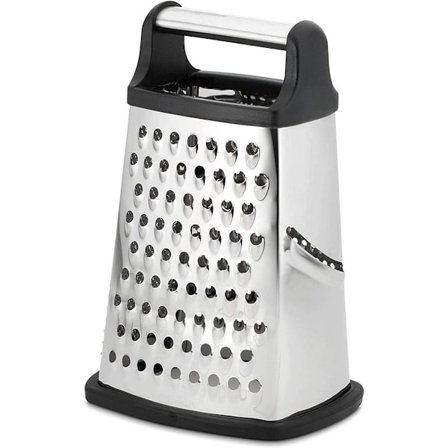 Ostehøvel, 4-sidig rustfritt stålboks med non-stick-belegg for ost, grønnsaker KLB