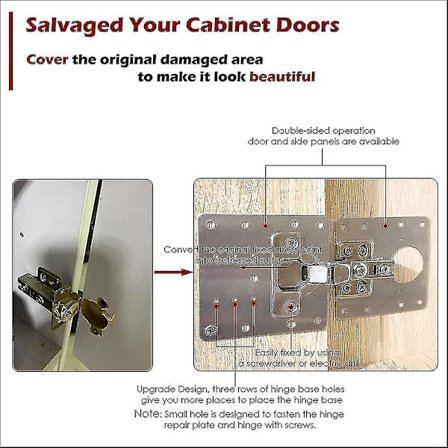 20 stk hængsel reparationssæt, hængsel reparationsplade til skab