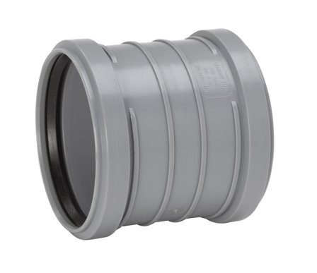 Uponor 3002601441 Dobbeltmuffe 50 mm, Innendørsavløp