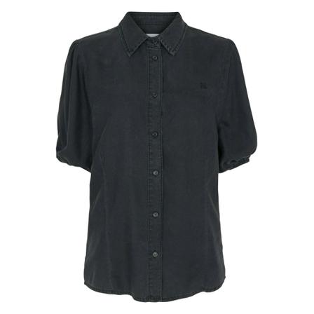 Pieszak Lonni SS Denim Shirt , Zwart , Dames , Maat: M