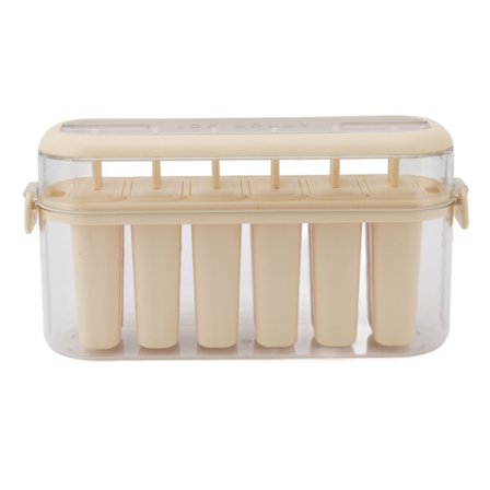 6 hålrum Hemgjorda isbarsformar Ice Bar Göra formar Glass Hemmaka Formar Beige