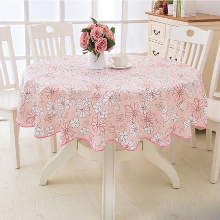 Rund vinyl voksdug blonde dug med vandtæt PVC plast