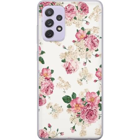 Samsung Galaxy A52s 5G Gennemsigtig cover Retro Blomster