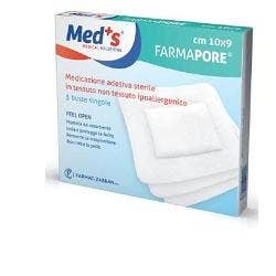 Meds Fermapore Medicazione Adesiva Sterile 10x9cm 5 Pezzi