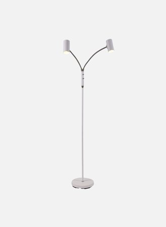 Brasil gulvlampe 2-lys H130 - hvit