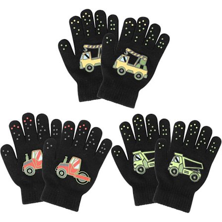 Vinterhansker for barn, 3 par magiske helfingerhansker, tøyelige