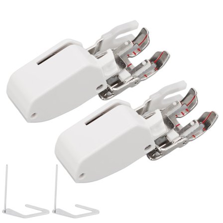 2 stk. synkroniserende fødder i rustfrit stål til husholdnings-symaskiner