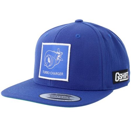 Gearshift - Blå snapback Keps - Turbo Charger Blueprint Patch Royal Snapback @ Hatstore