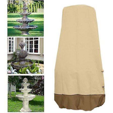 Puutarhan suihkulähteen suojus, vedenkestävä, uudelleenkäytettävä, Oxford-kangassuojus