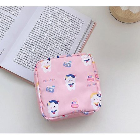 Tjej Sanitetsbinda Väska Handduksväska Bekväm Bindförvaringspåse