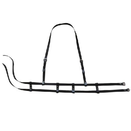 Tyttöjen vyöt Punk-tyyli Nahka Rintavaljaat Musta Väri Säädettävissä